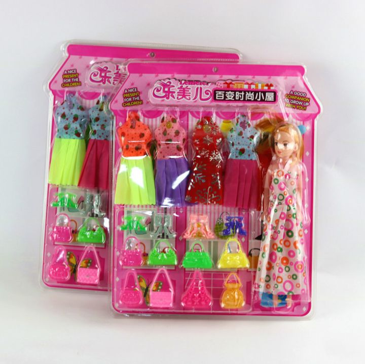 Bộ Đồ Chơi Búp Bê Barbie Kèm Phụ Kiện Dành Cho Bé