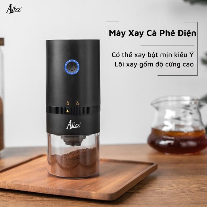 Máy xay hạt cà phê mini ALIZZ AL-14496 – nhỏ gọn