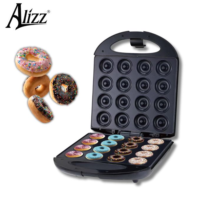 Máy Làm Bánh Donut Mini 16 Ngăn Alizz AL-13608