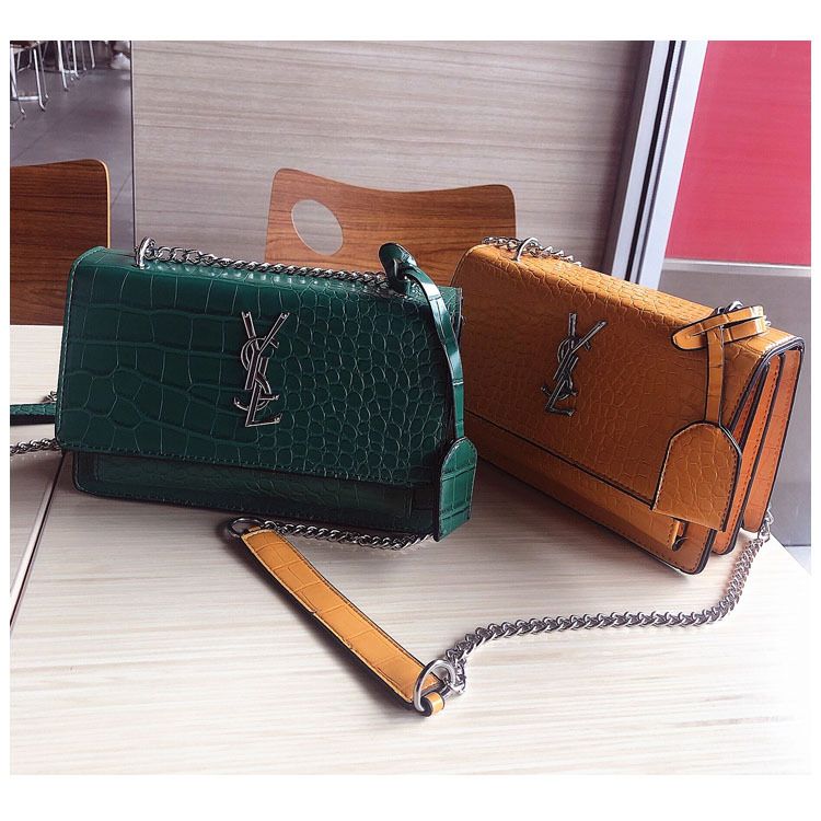 Túi xách da cá sấu YSL
