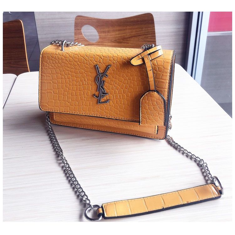 Túi xách da cá sấu YSL